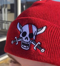 Load image into Gallery viewer, Red Pirates, Red Beanie 🏴‍☠️
